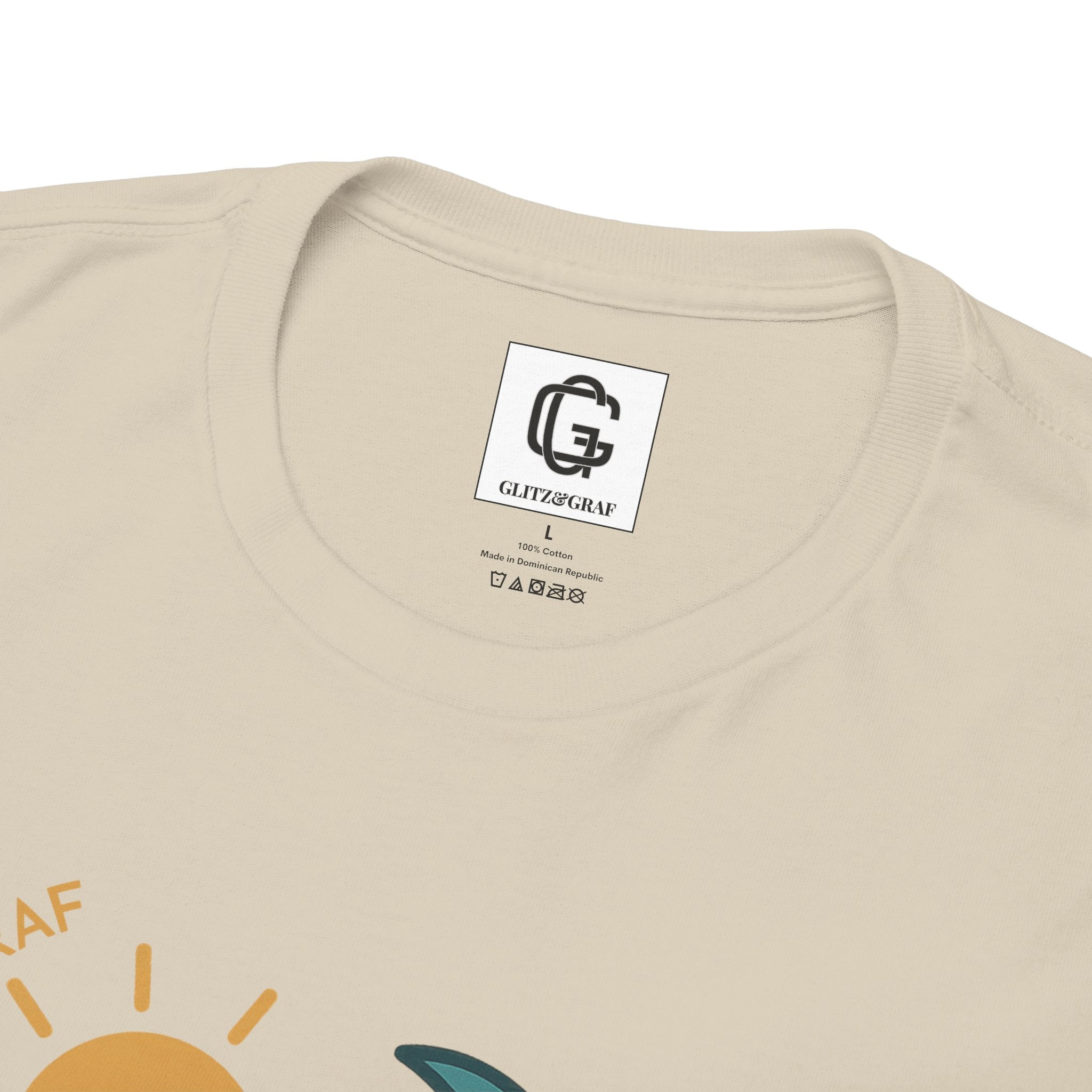 Tropical Flamingo — For Him | Unisex Heavy Cotton T-Shirt (Gildan 5000), 100% Cotton, S–5XL