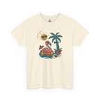 Tropical Flamingo — For Him | Unisex Heavy Cotton T-Shirt (Gildan 5000), 100% Cotton, S–5XL