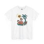 Tropical Flamingo — For Him | Unisex Heavy Cotton T-Shirt (Gildan 5000), 100% Cotton, S–5XL