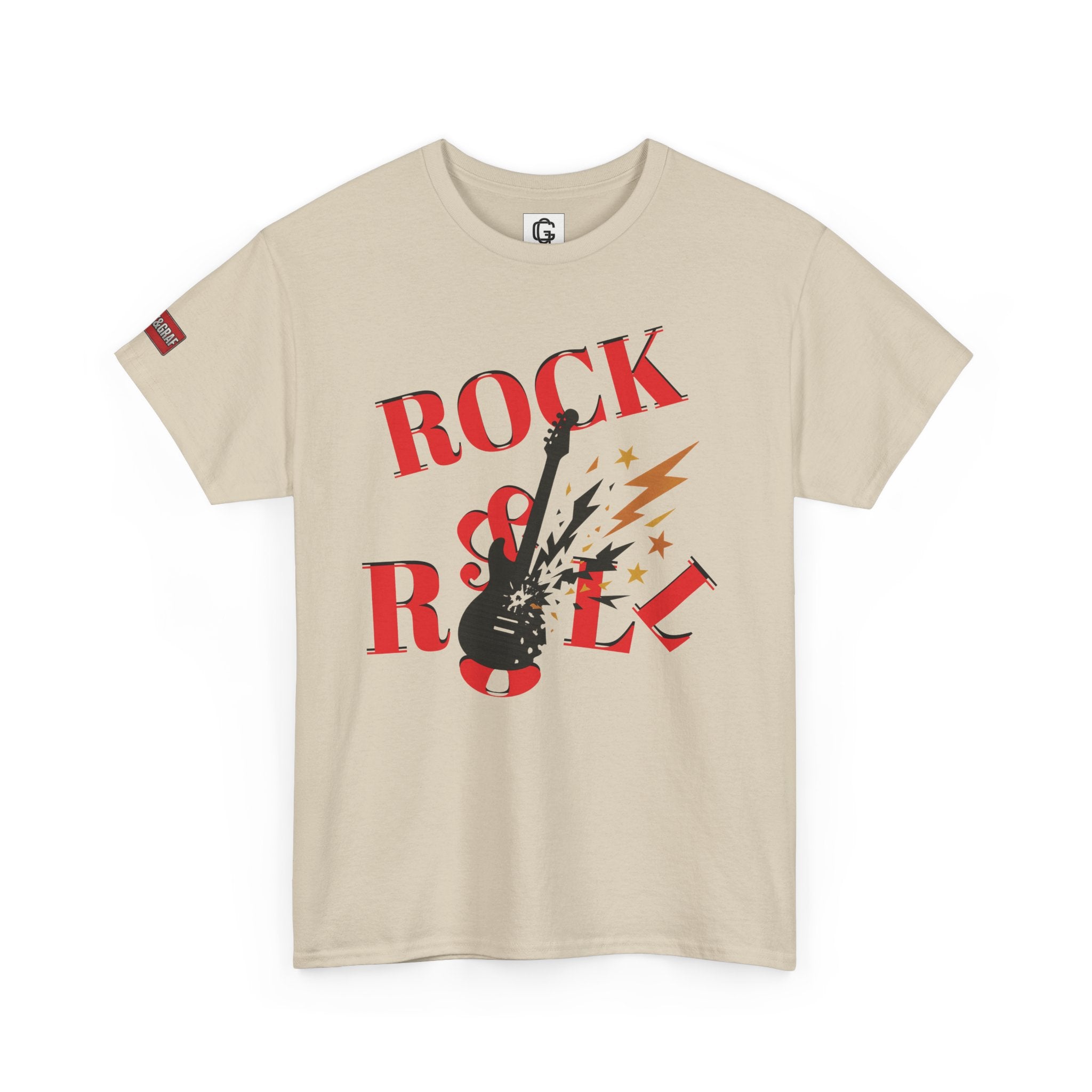 Rock&Roll T-shirt | Unisex Heavy Cotton T-Shirt (Gildan 5000), 100% Cotton, S–5XL