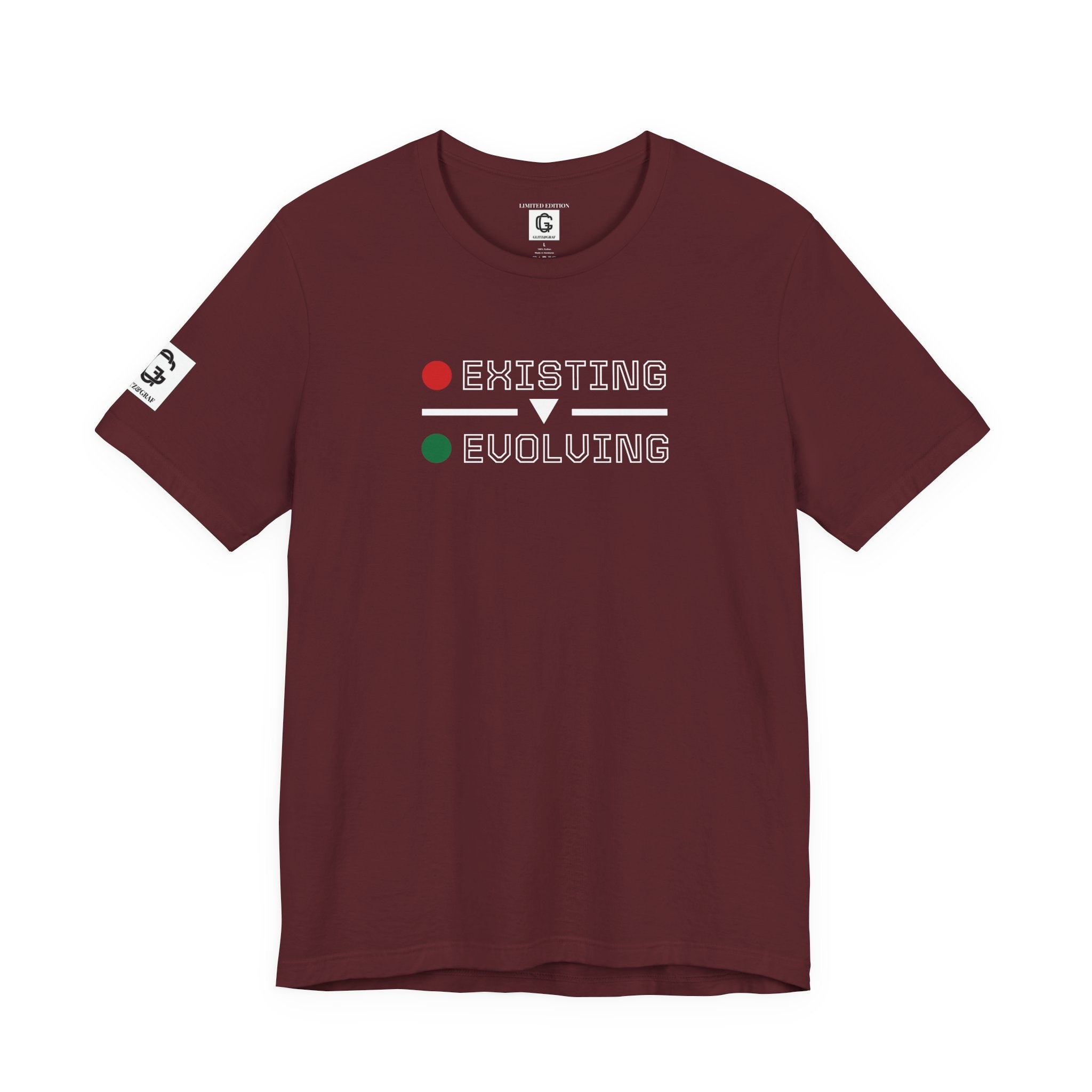 Existing → Evolving – Unisex Jersey Short Sleeve Tee