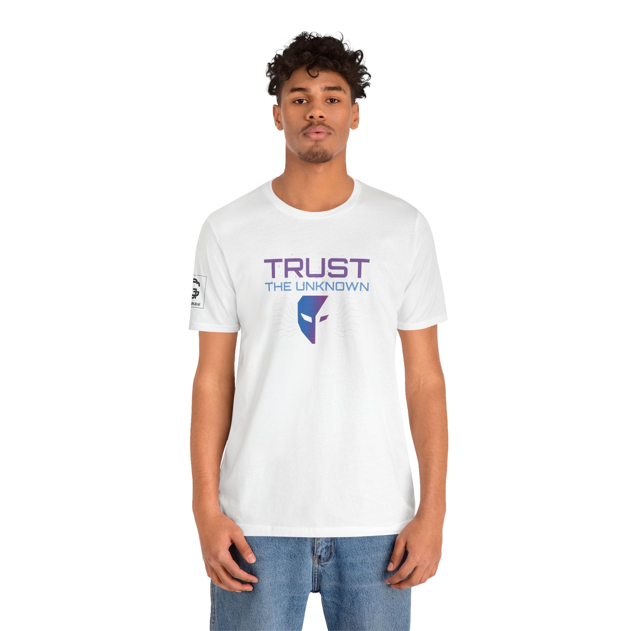 Trust the Unknown – Unisex Jersey Short Sleeve Tee