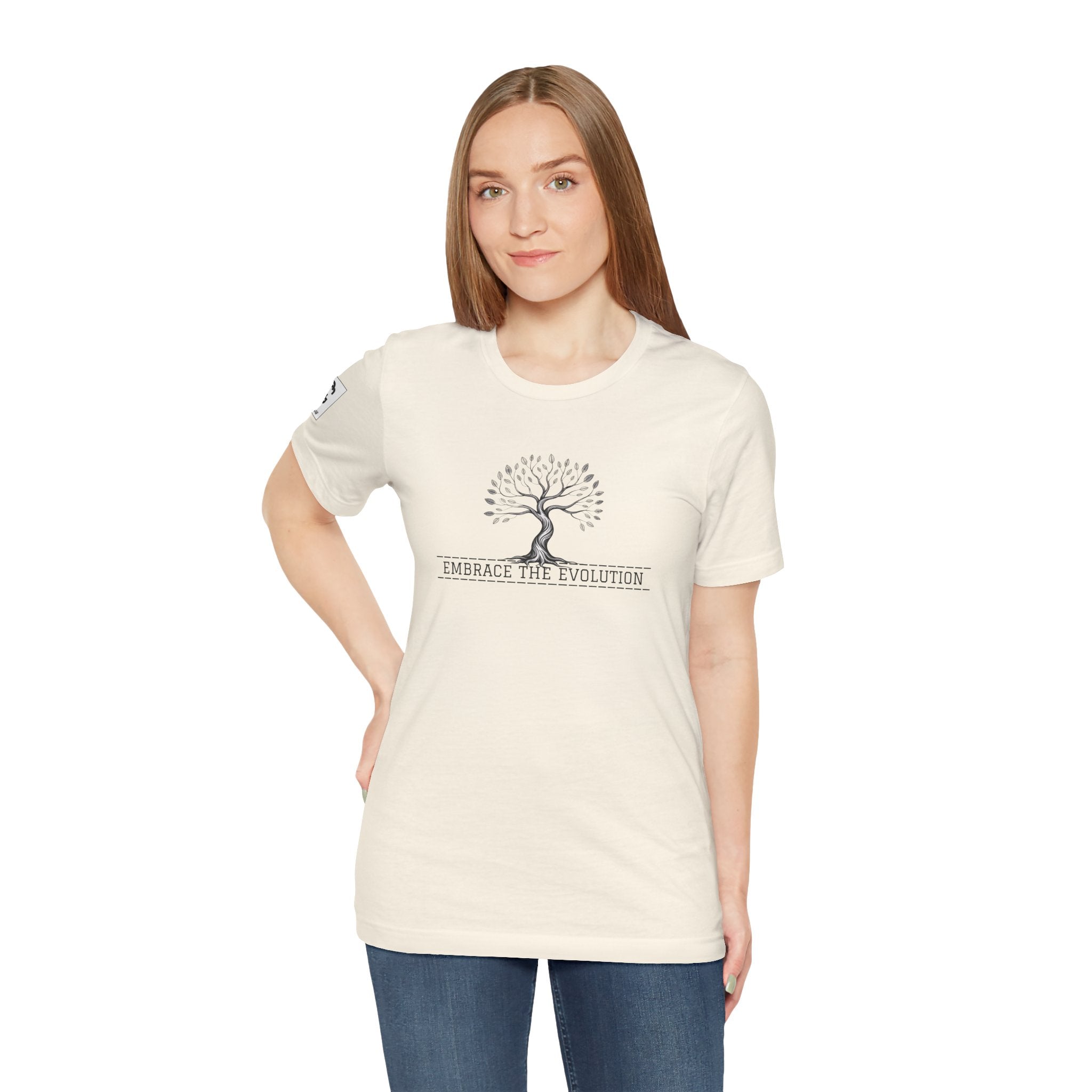 Embrace the Evolution – Unisex Jersey Short Sleeve Tee