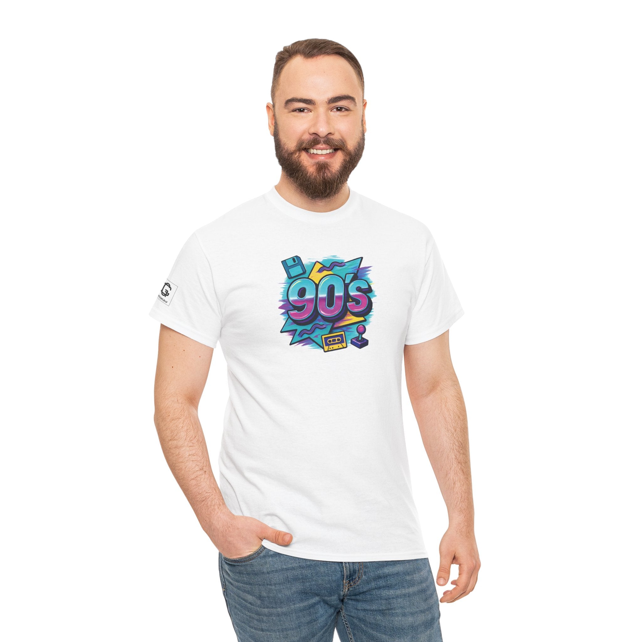 90’s Vibes Tee | Unisex Heavy Cotton T-Shirt (Gildan 5000), 100% Cotton, S–5XL