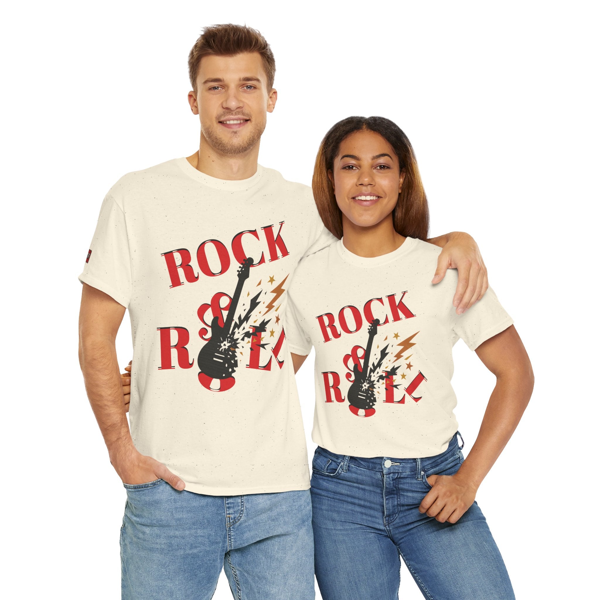 Rock&Roll T-shirt | Unisex Heavy Cotton T-Shirt (Gildan 5000), 100% Cotton, S–5XL