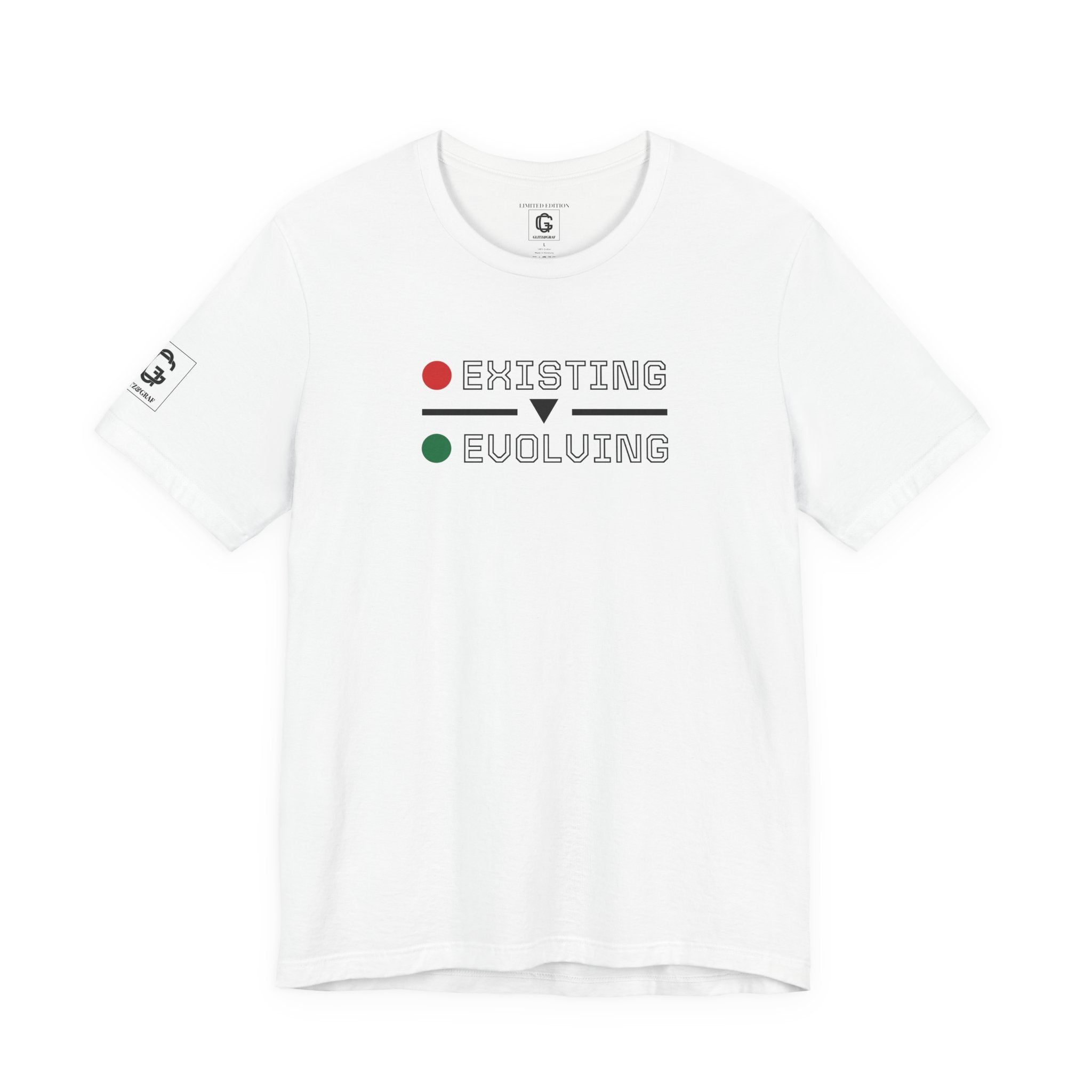 Existing → Evolving – Unisex Jersey Short Sleeve Tee