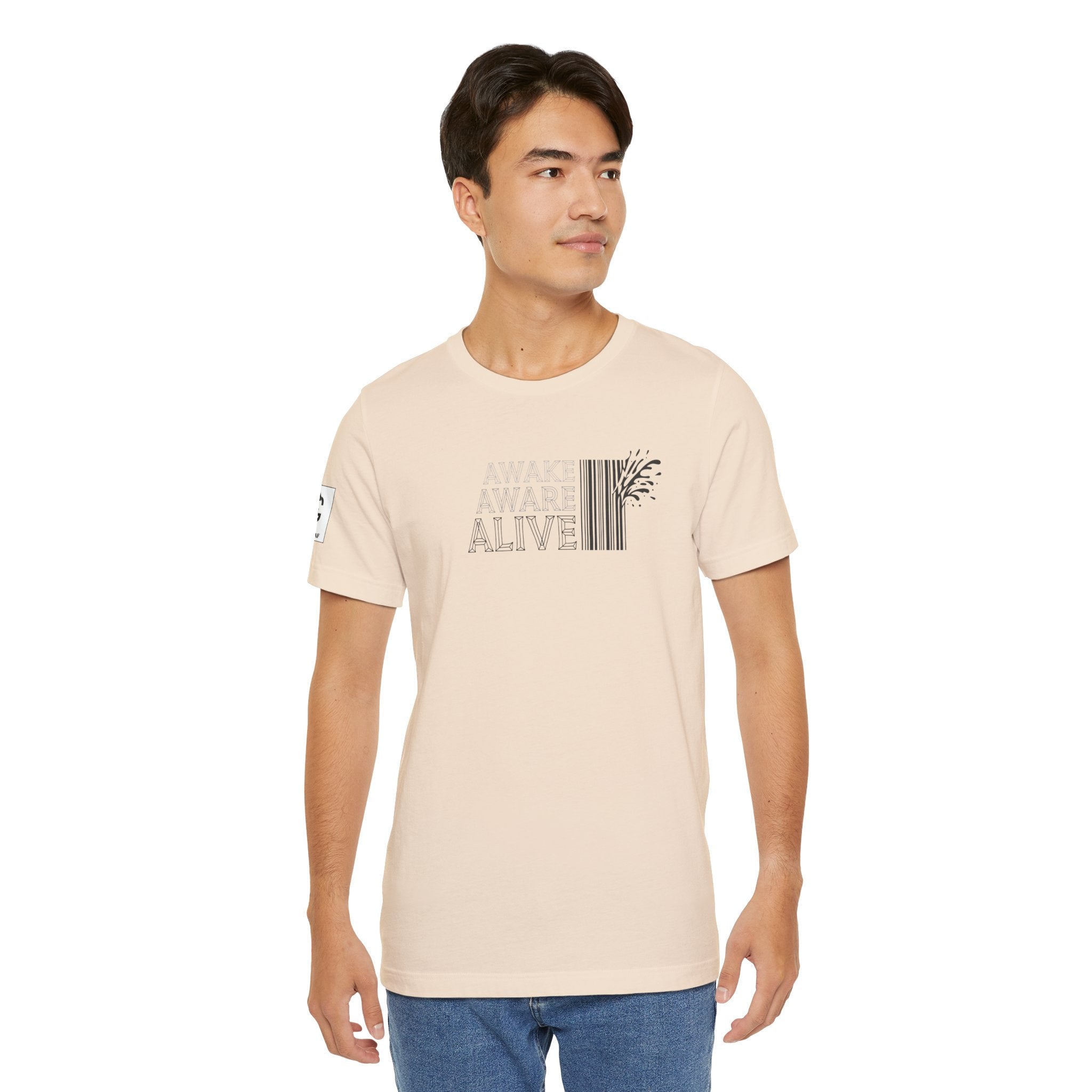 Awake Aware Alive – Unisex Jersey Short Sleeve Tee