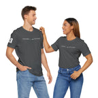 Look back. Look forward. – Unisex Jersey Short Sleeve Tee