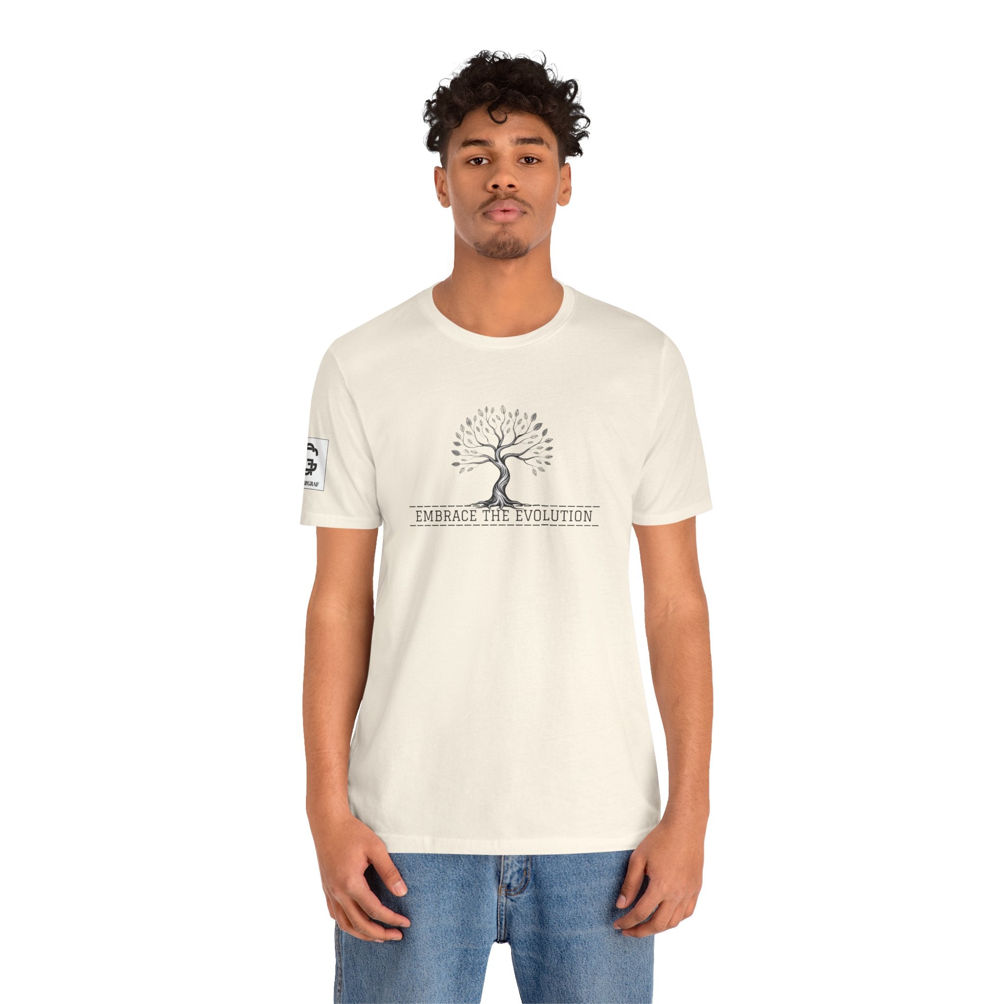 Embrace the Evolution – Unisex Jersey Short Sleeve Tee