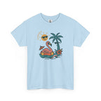 Tropical Flamingo — For Him | Unisex Heavy Cotton T-Shirt (Gildan 5000), 100% Cotton, S–5XL