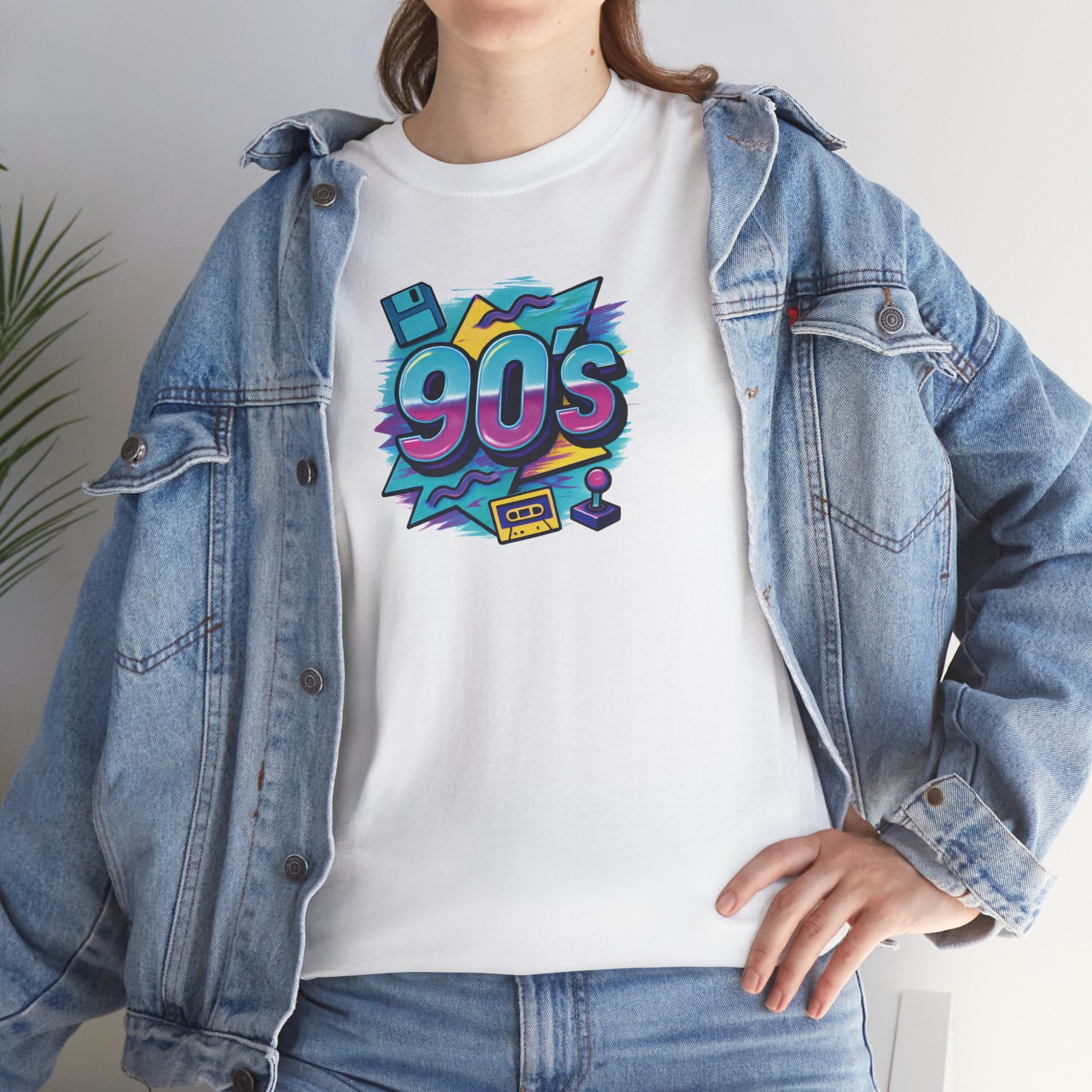 90’s Vibes Tee | Unisex Heavy Cotton T-Shirt (Gildan 5000), 100% Cotton, S–5XL