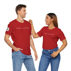 Look back. Look forward. – Unisex Jersey Short Sleeve Tee