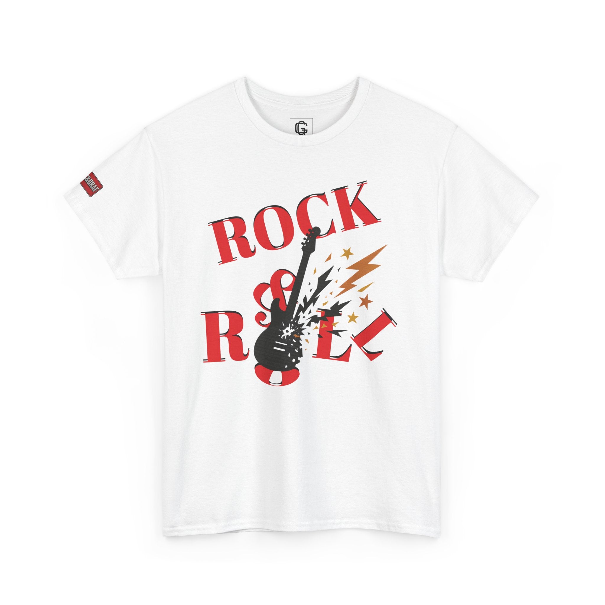 Rock&Roll T-shirt | Unisex Heavy Cotton T-Shirt (Gildan 5000), 100% Cotton, S–5XL