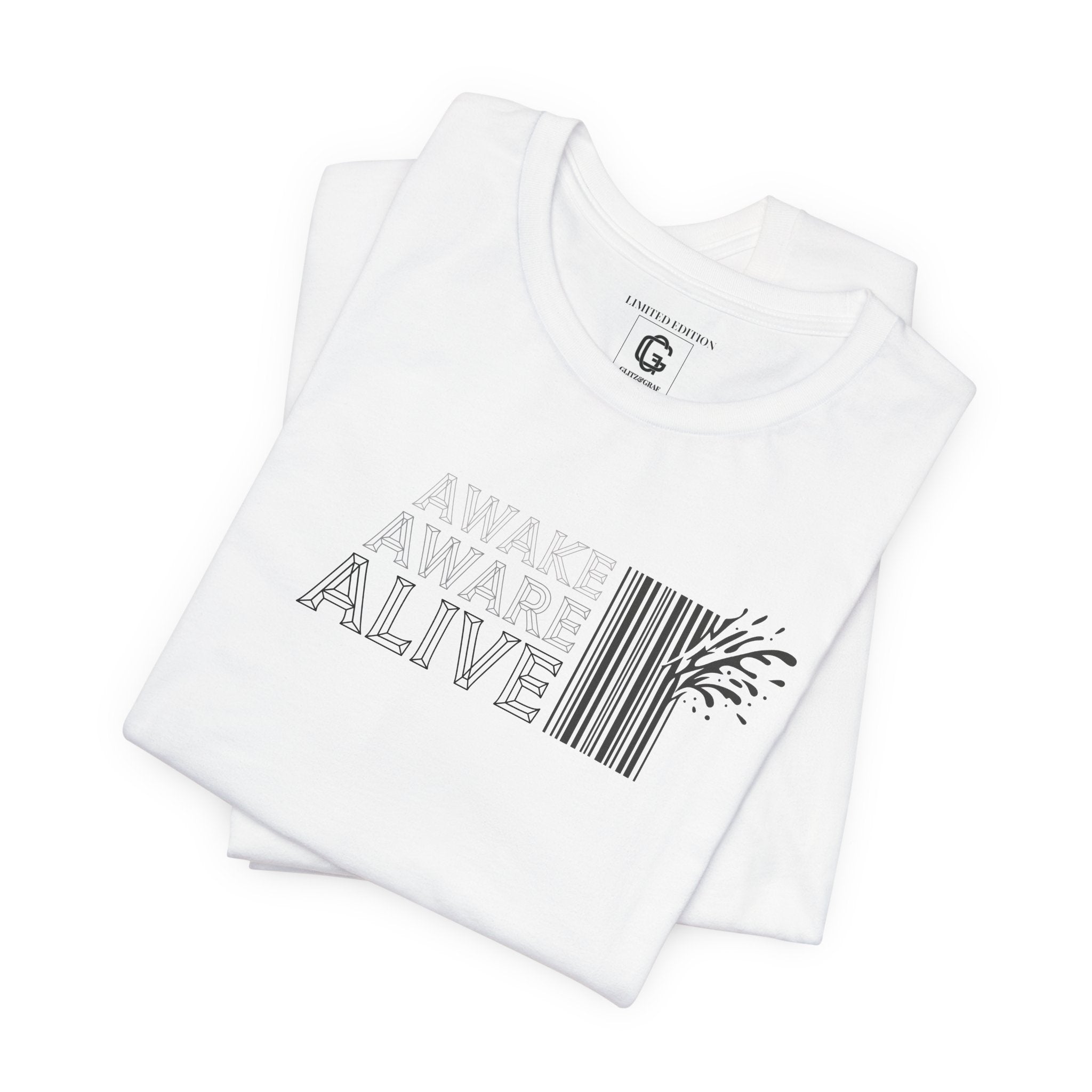Awake Aware Alive – Unisex Jersey Short Sleeve Tee