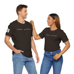 Look back. Look forward. – Unisex Jersey Short Sleeve Tee