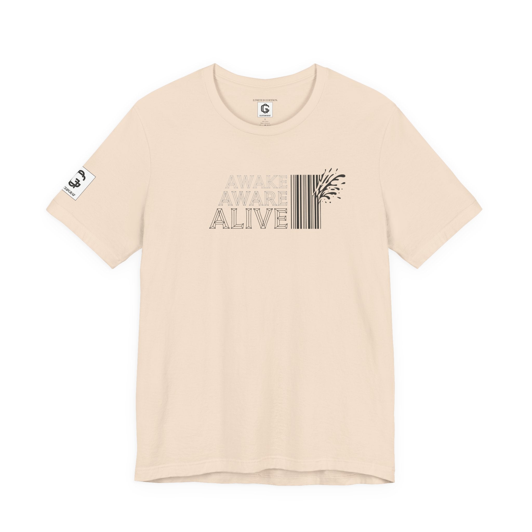 Awake Aware Alive – Unisex Jersey Short Sleeve Tee