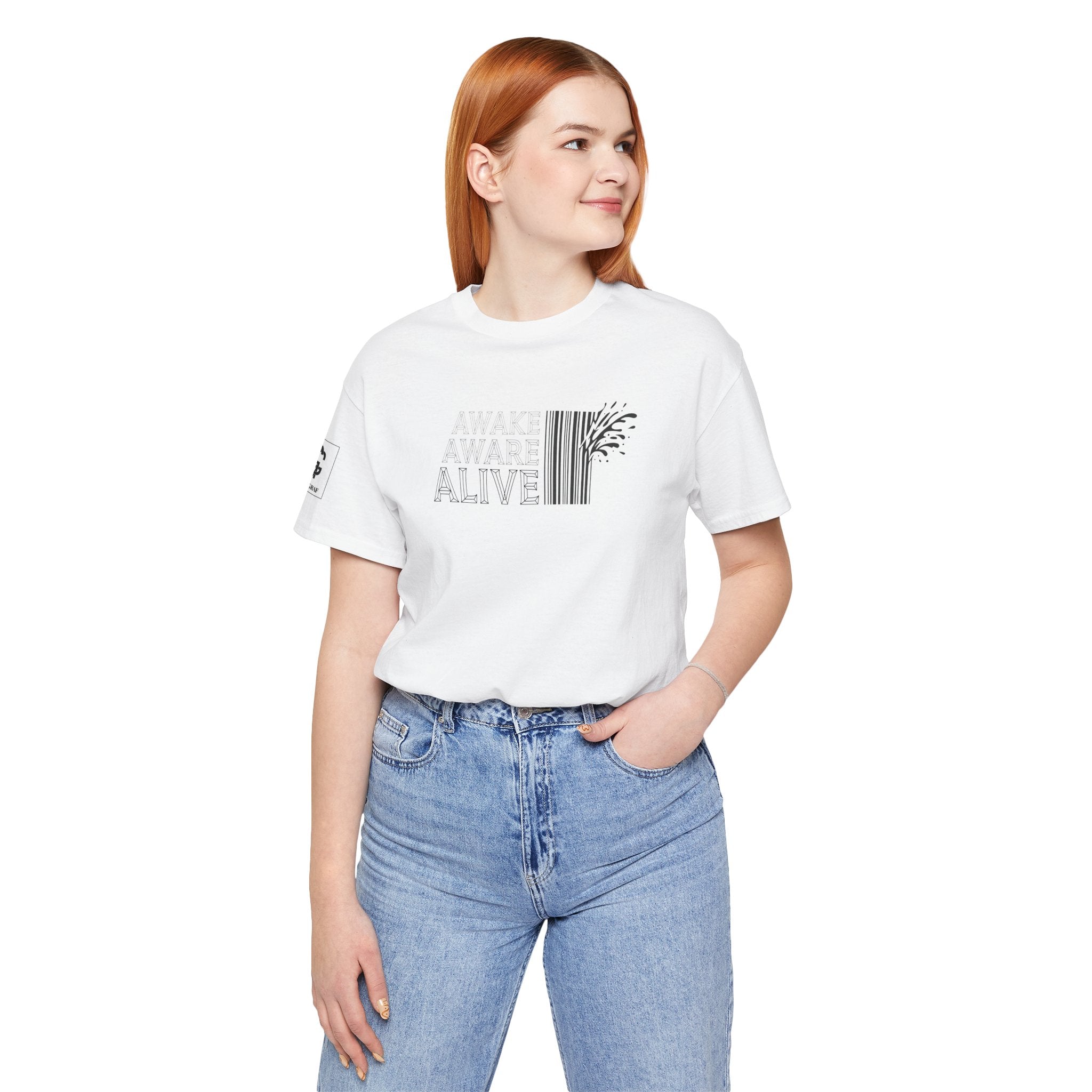 Awake Aware Alive – Unisex Jersey Short Sleeve Tee