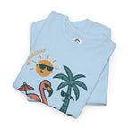 Tropical Flamingo — For Him | Unisex Heavy Cotton T-Shirt (Gildan 5000), 100% Cotton, S–5XL