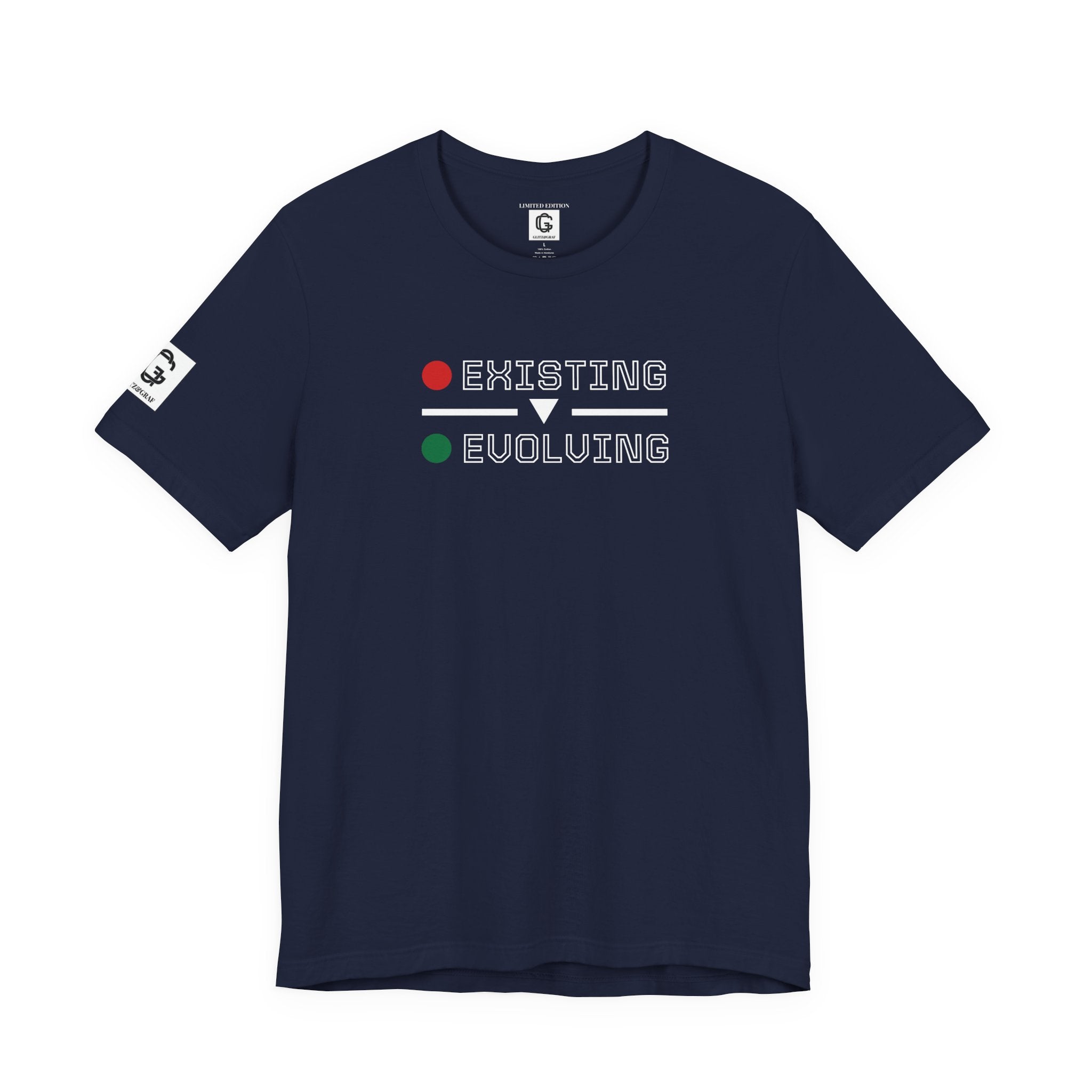 Existing → Evolving – Unisex Jersey Short Sleeve Tee