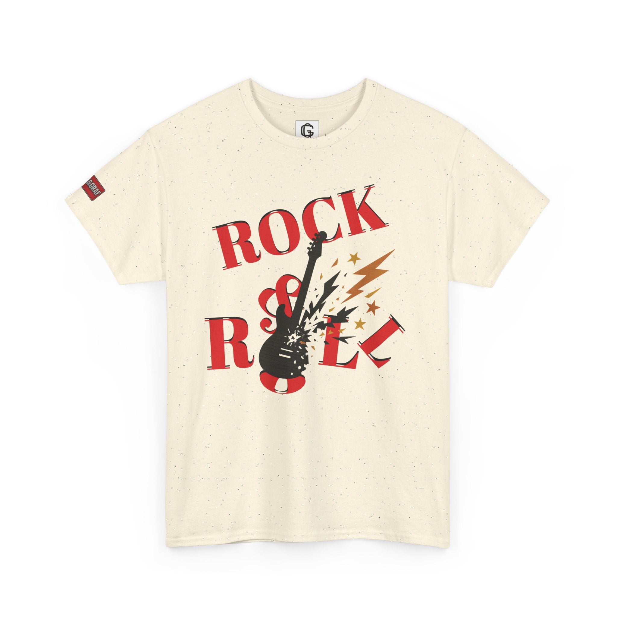 Rock&Roll T-shirt | Unisex Heavy Cotton T-Shirt (Gildan 5000), 100% Cotton, S–5XL