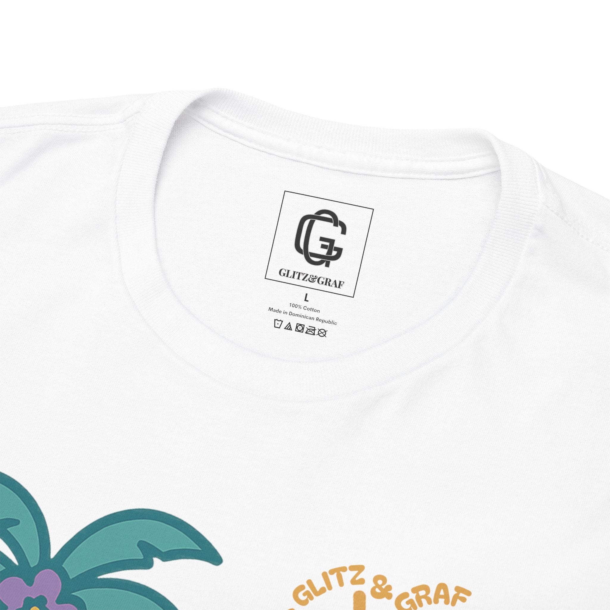 Beach Vibes Flamingo – for Her | Unisex Heavy Cotton T-Shirt (Gildan 5000), 100% Cotton, S–5XL