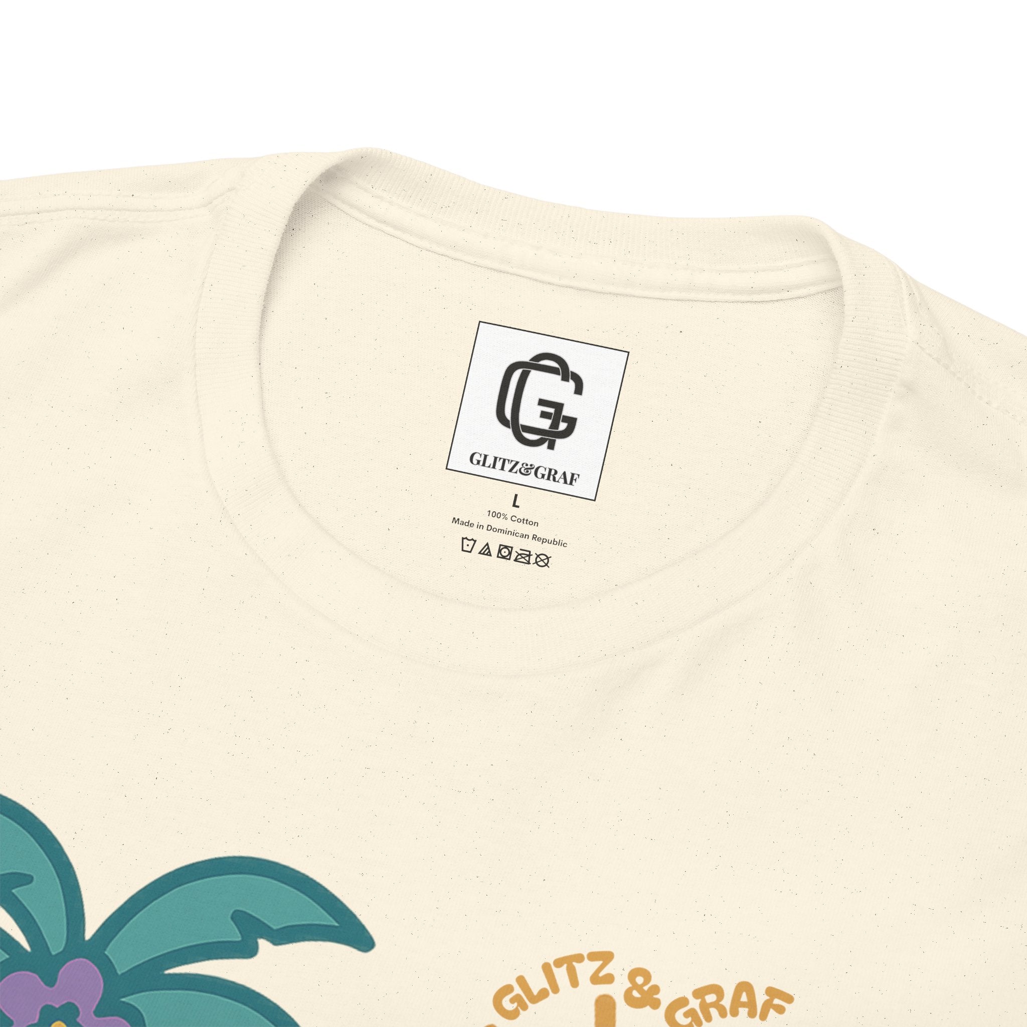 Beach Vibes Flamingo – for Her | Unisex Heavy Cotton T-Shirt (Gildan 5000), 100% Cotton, S–5XL