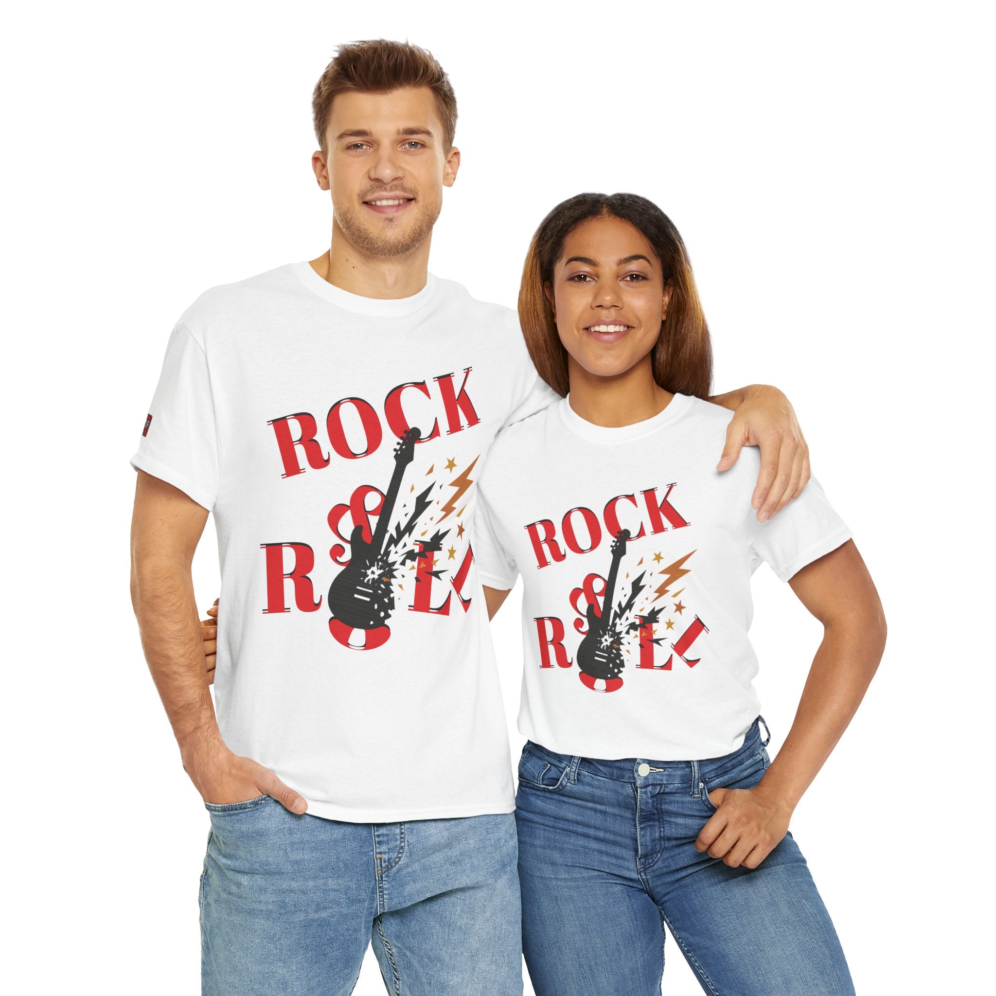 Rock&Roll T-shirt | Unisex Heavy Cotton T-Shirt (Gildan 5000), 100% Cotton, S–5XL