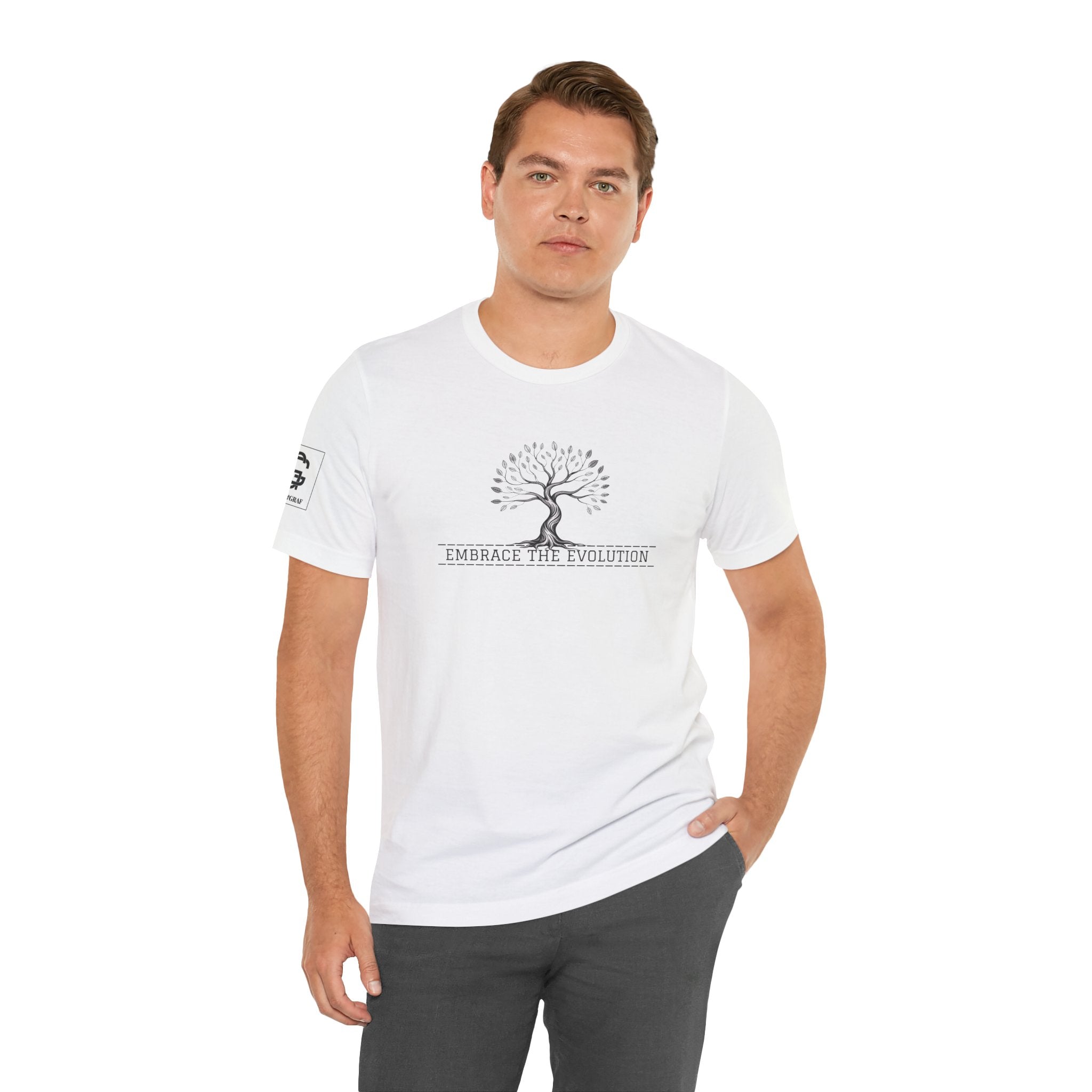 Embrace the Evolution – Unisex Jersey Short Sleeve Tee