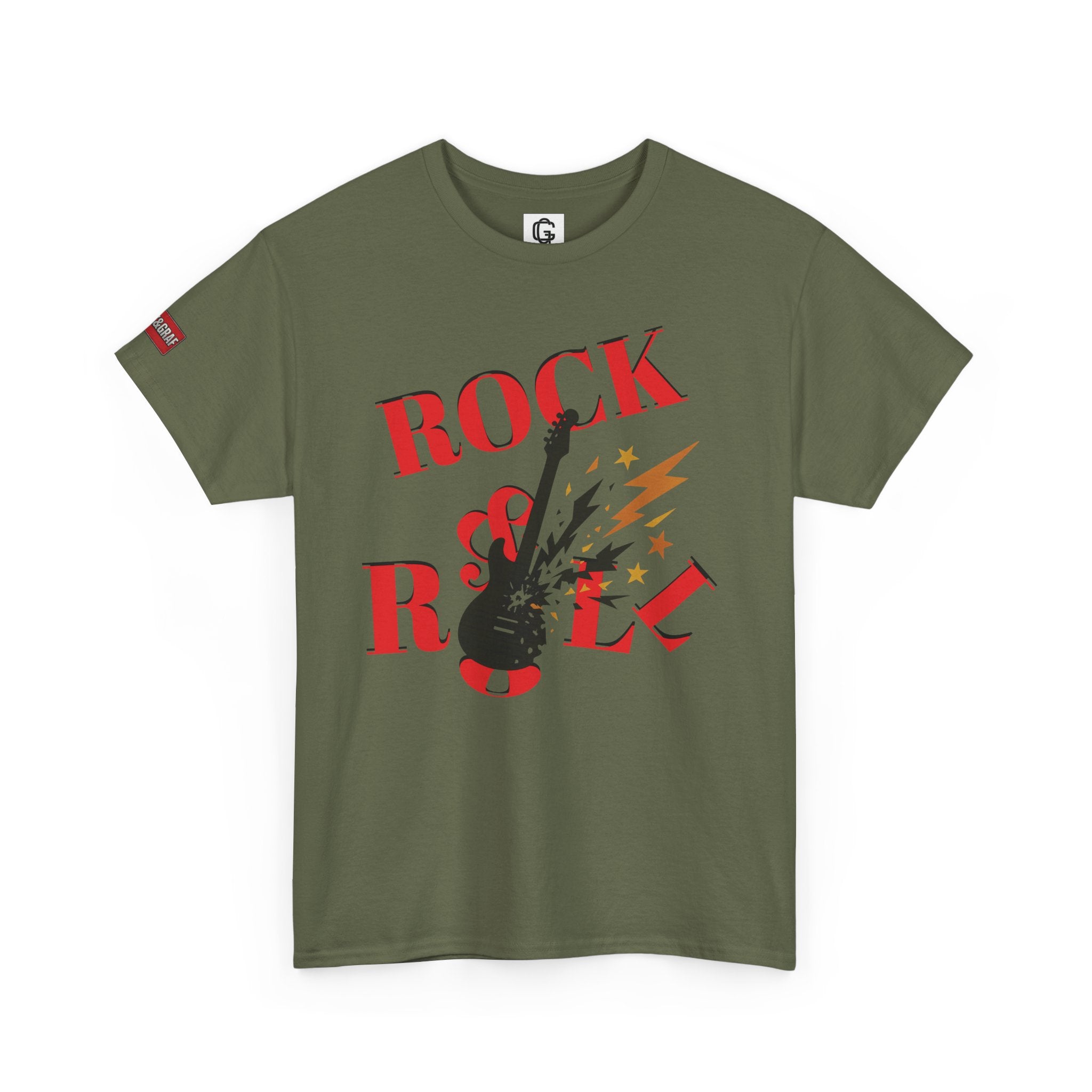 Rock&Roll T-shirt | Unisex Heavy Cotton T-Shirt (Gildan 5000), 100% Cotton, S–5XL