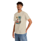 Tropical Flamingo — For Him | Unisex Heavy Cotton T-Shirt (Gildan 5000), 100% Cotton, S–5XL