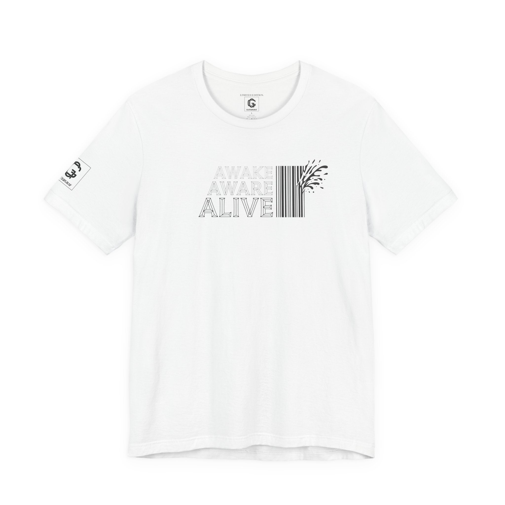 Awake Aware Alive – Unisex Jersey Short Sleeve Tee