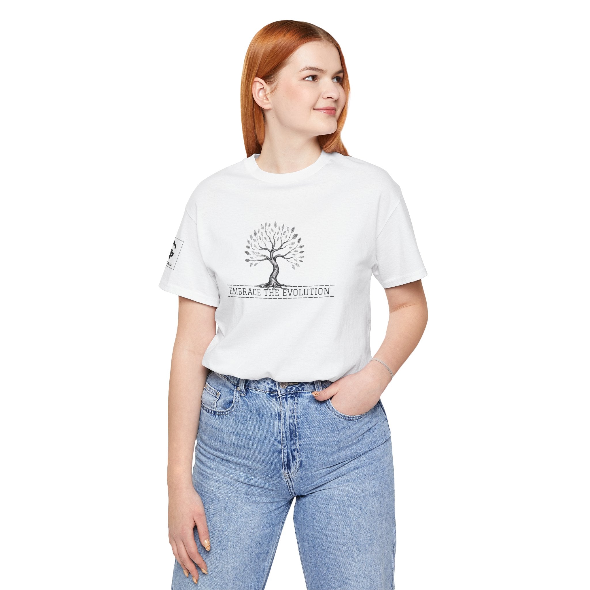 Embrace the Evolution – Unisex Jersey Short Sleeve Tee