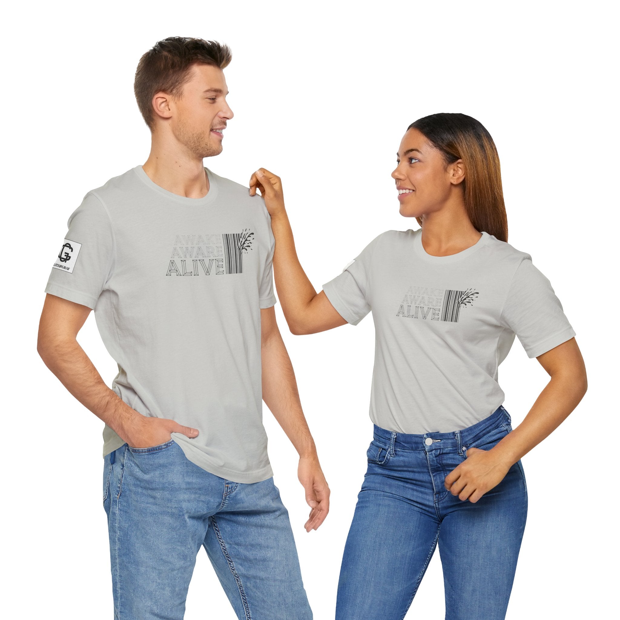 Awake Aware Alive – Unisex Jersey Short Sleeve Tee