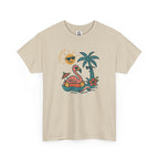 Tropical Flamingo — For Him | Unisex Heavy Cotton T-Shirt (Gildan 5000), 100% Cotton, S–5XL